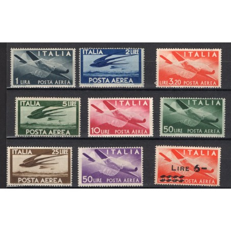 1945/47 italia Repubblica Posta Aerea n.126/35 MNH