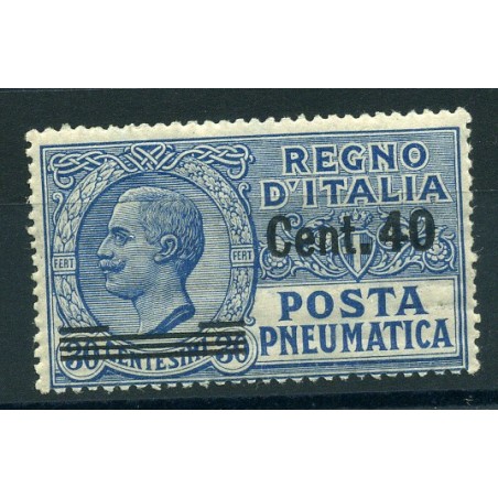 1924/25 Italia Posta Pneumatica n.7 MNH Cat. 50 foto d'esempio