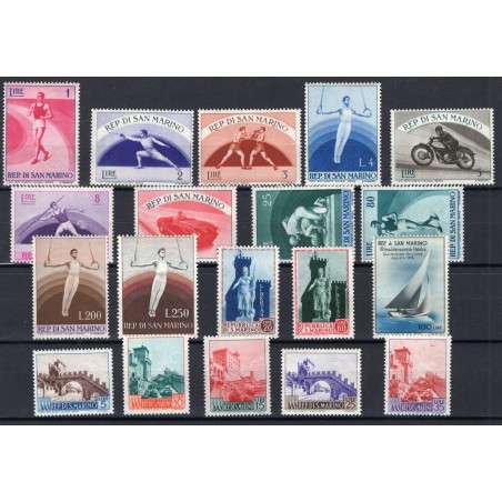 1955/54 San Marino annata come in foto MNH