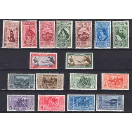 1932 Italia Garibaldi n.315/24+ A32/38 Cat. 330 MH-MH