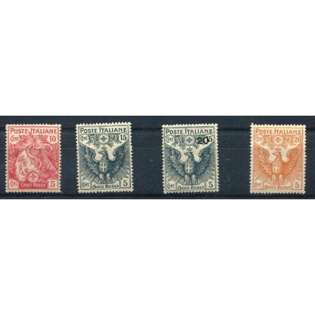 1915/16 Italia Pro Croce Rossa soèprastampati n.102/05 MNH Cat. 225