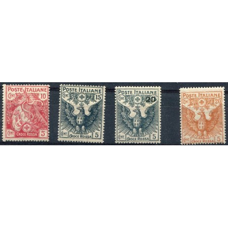 1915/16 Italia Pro Croce Rossa soèprastampati n.102/05 MNH Cat. 225