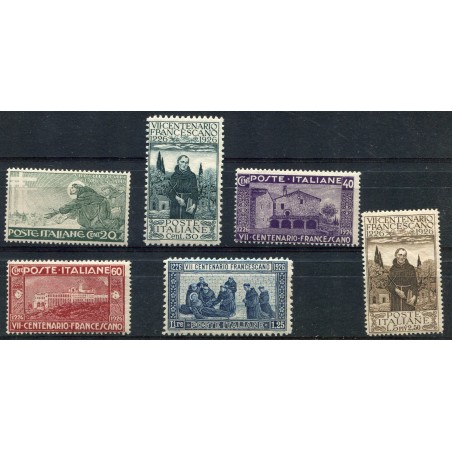 1926 Italia San Francesco n. 192/97 mnh cat. 60