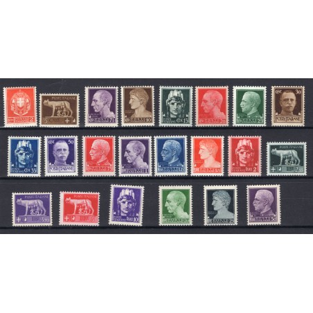 1929 Italia Imperiale n.242A/261 MNH Cat. 137,50