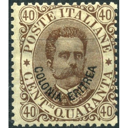 1893 Eritrea c.40, bruno, n.7 MNH Cat. 40