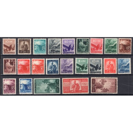 1945/48 Italia Democratica n.543/65 mnh cat. 1350