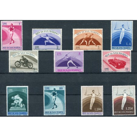 1954/55 San Marino Propaganda Sportiva MNH. Cat 100.