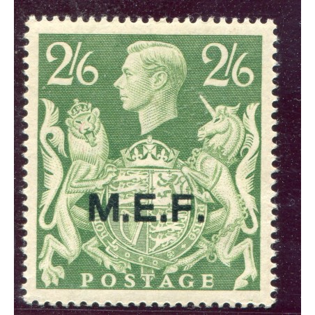 1943/47 Colonie Italiane Occupazione Inglese MEF 2/6 s. MNH. Cat 60.