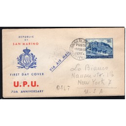 1950 San Marino UPU FDC per...