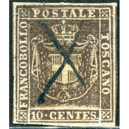 1860 Toscana Governo Provvisorio c.10 bruno n.19   usato