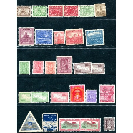 1903/1996 NEPAL LOTTO DI FRANCOBOLLI MNH-MH-USATI  F331