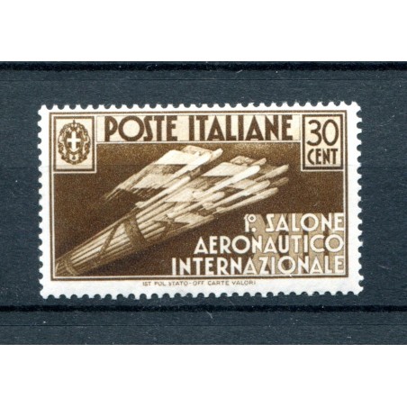 1935 Italia Regno Salone Aereonautico c.30 n.385   MNH