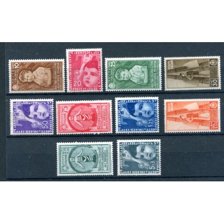 1937 ITALIA COLONIE ESTIVE N.406/15    MNH CAT. 500   I210