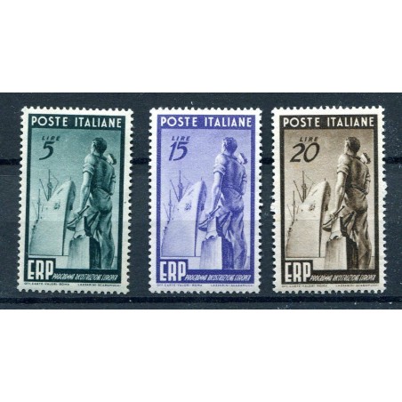 1949 ITALIA REPUBBLICA ERP N.601/3  MNH FOTO D'ESEMPIO LOTTO MULTIPLO I975