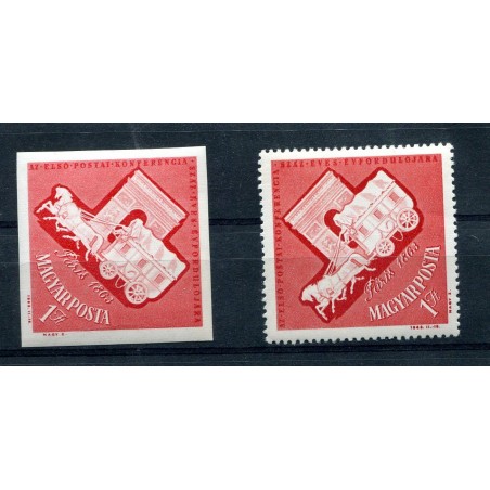 1963 UNGHERIA \\\\\\\" SOCPHILEX \\\\\\\" DENT. NON DENT. MNH I985