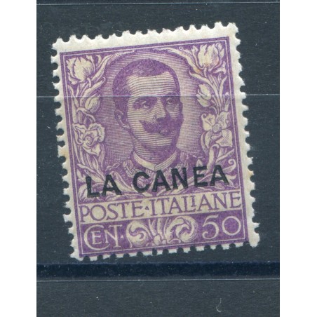 1905 Regno La Canea c.50 violetto n.11 mnh Pic220