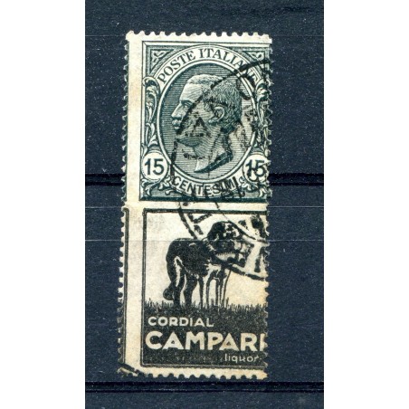 1924/25  Italia Regno Pubblicitari Campari c.15  n.3/B usato