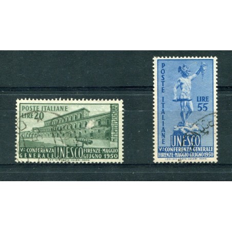 1950 ITALIA U.N.E.S.C.O. USATO GNT857