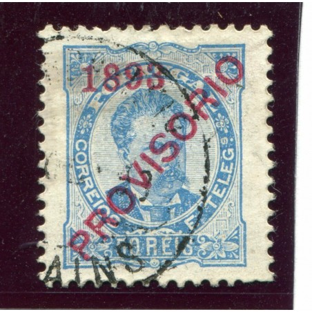 1893 Portogallo n.91 Soprastampato usato