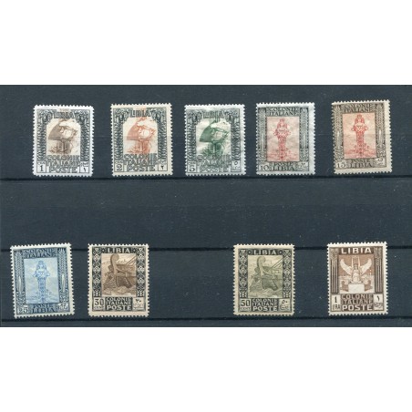 1924/29 Libia Pittorica n. 44/51+53 mh cat. 250