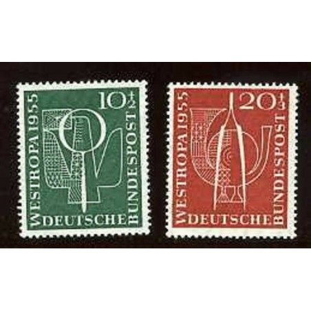 1955 - GERMANIA WESTROPA, N°93/4 MNH GNT734 